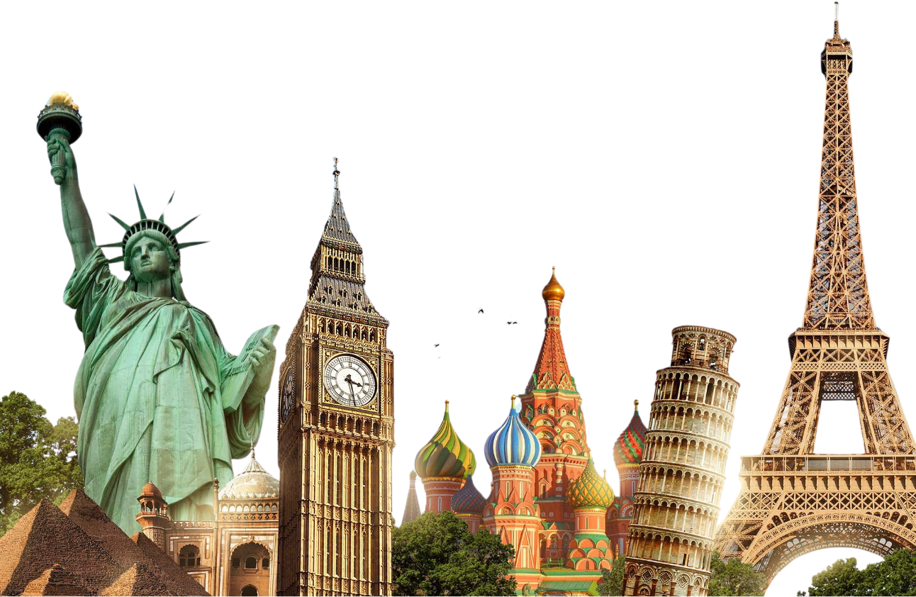 World travel landmarks